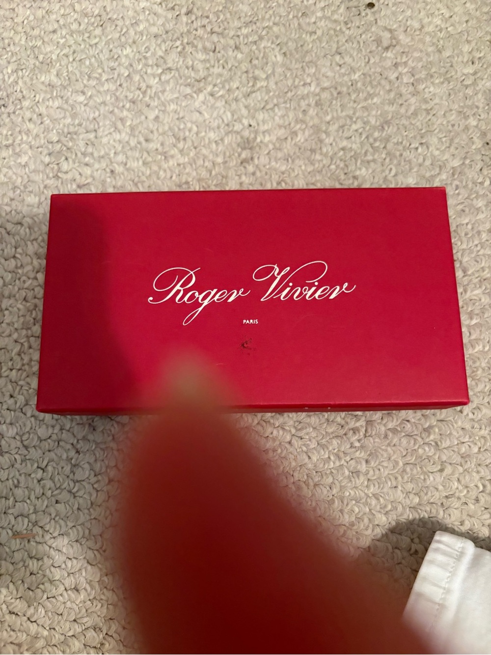 Roger Vivier Red Accessory bag charm with Signature Logo NWB $275
